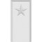 Ekena Millwork Standard Foster Star Plinth Block With Beveled Edge, 2 1/2"W x 5"H x 1/2"P PBP025X050X050FOS07 - alternate 4